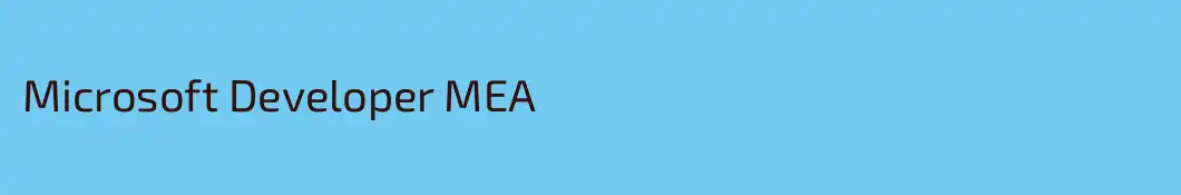 Microsoft Developer MEA 